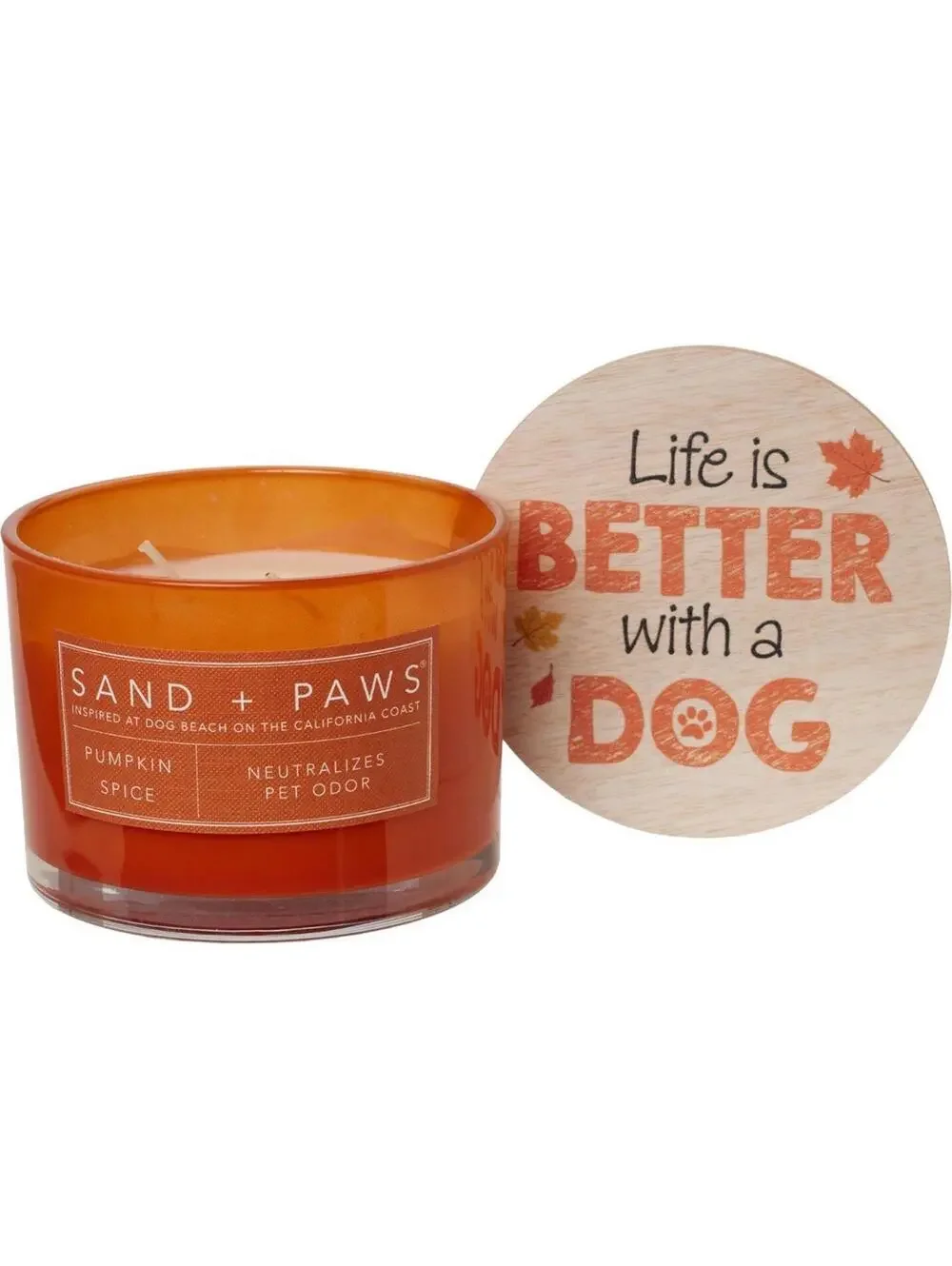 Lot Of 3 Sand + Paws 12 oz Candles Pet Odor Neutralize Fall And Pumpkin Scents